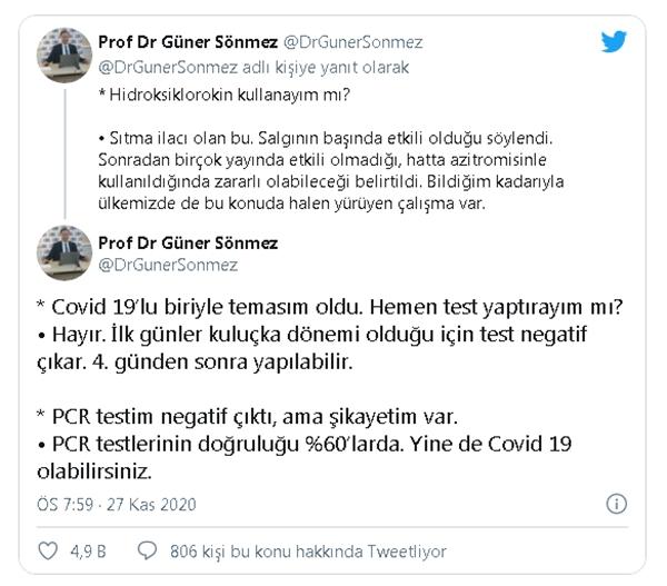10 soruda Koronavirüs Prof. Dr. Güner Sönmez�den ne yapılmalı; ne