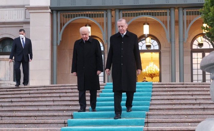Erdoğan, Bahçeli ile iftarda bir araya geldi