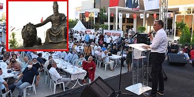 Muratpaşa'da Hacı Bektaş Veli heykeli törenle açıldı