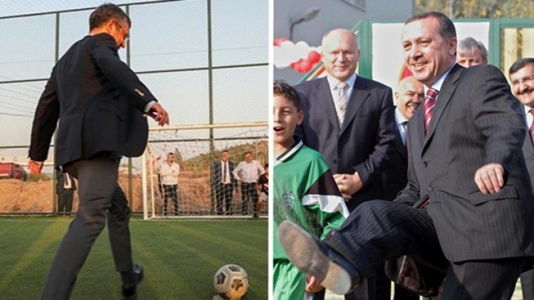 CHP lideri Özgür Özel çocuklarla top oynadı, Erdoğan o fotoğrafı paylaştı