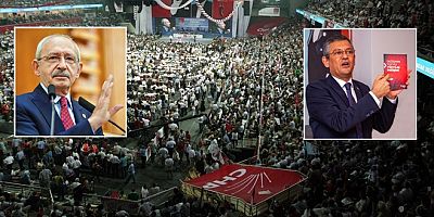 CHP kurultayının yapılacağı salonda dikkat çeken afiş!