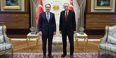 Cumhurbaşkanı Erdoğan, Yeniden Refah Partisi Genel Başkanı Fatih Erbakan ile görüştü