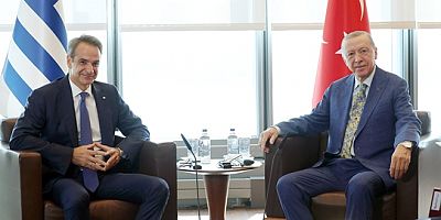 Erdoğan, Yunanistan Başbakanı Miçotakis ile New York'ta bir araya geldi