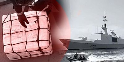 Fransız donanması 10 ton kokain ele geçirdi: Değeri 519 milyon euro 