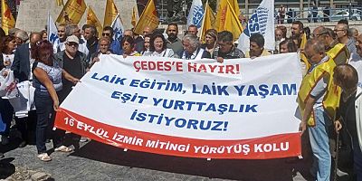 VİDEO- ÇEDES Projesi’ne tepkiler sürüyor, öğretmenler miting için yola çıktı