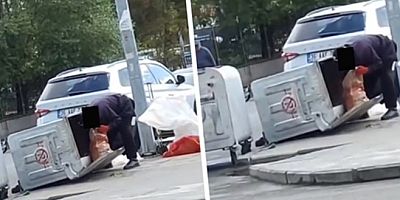 Çöpten yiyecek toplayan yurttaşın görüntüsü gündem oldu: İşte yoksulluğun fotoğrafı
