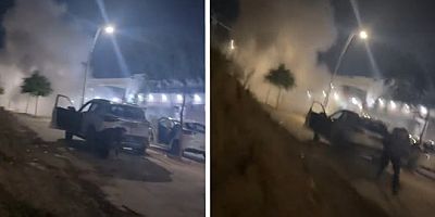 VİDEO- Gazze sınırında Türk gazetecilerin bulunduğu yere füze düştü