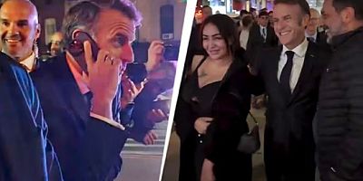 VİDEO- Macron, sokakta kaldı: ABD Başkanı’nı arayarak 'Tahmin et bakalım ne oldu?' dedi