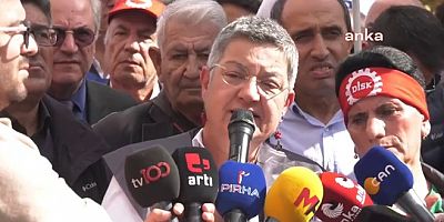 VİDEO- Sendikalar ve meslek örgütlerinden Ankara'da İsrail'e protesto