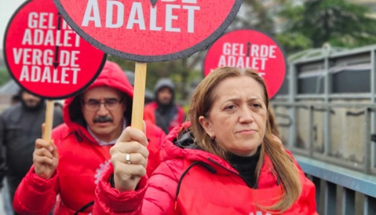 VİDEO- DİSK’in İstanbul’dan Ankara’ya yürüyüşü Gebze’de
